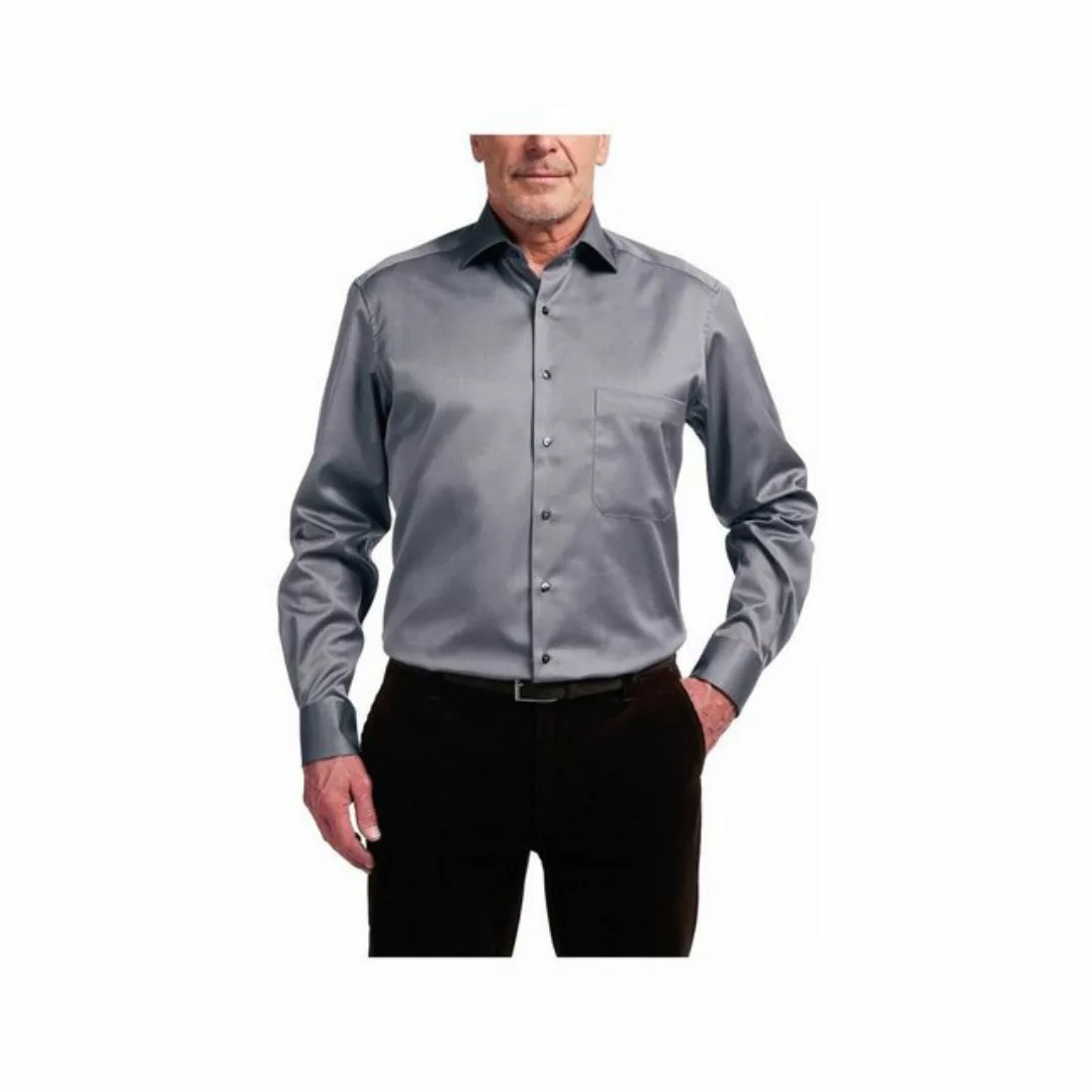 Eterna Langarmhemd silber regular fit (1-tlg) günstig online kaufen