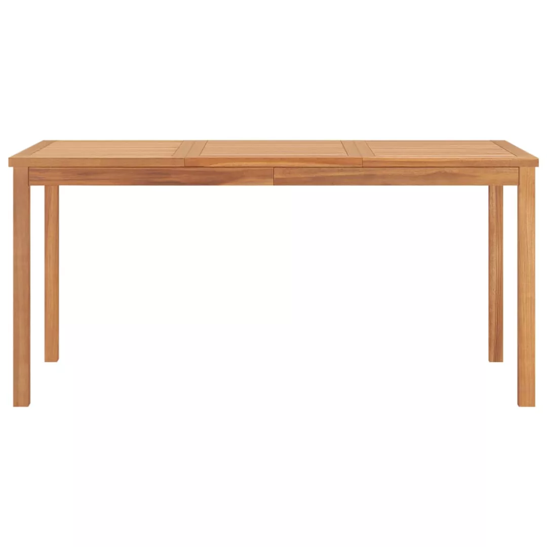 Garten-esstisch 160x80x77 Cm Teak Massivholz günstig online kaufen