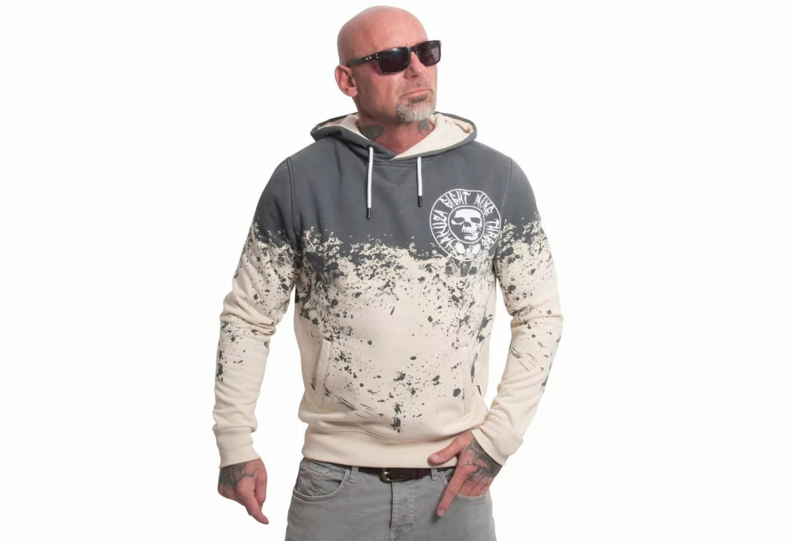 YAKUZA Hoodie Splash Allover günstig online kaufen