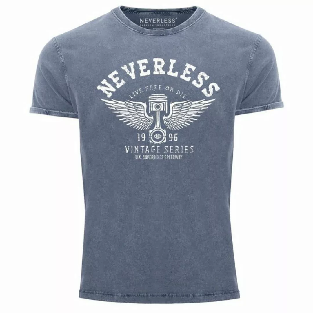 Neverless Print-Shirt Cooles Angesagtes Herren T-Shirt Vintage Shirt Retro günstig online kaufen