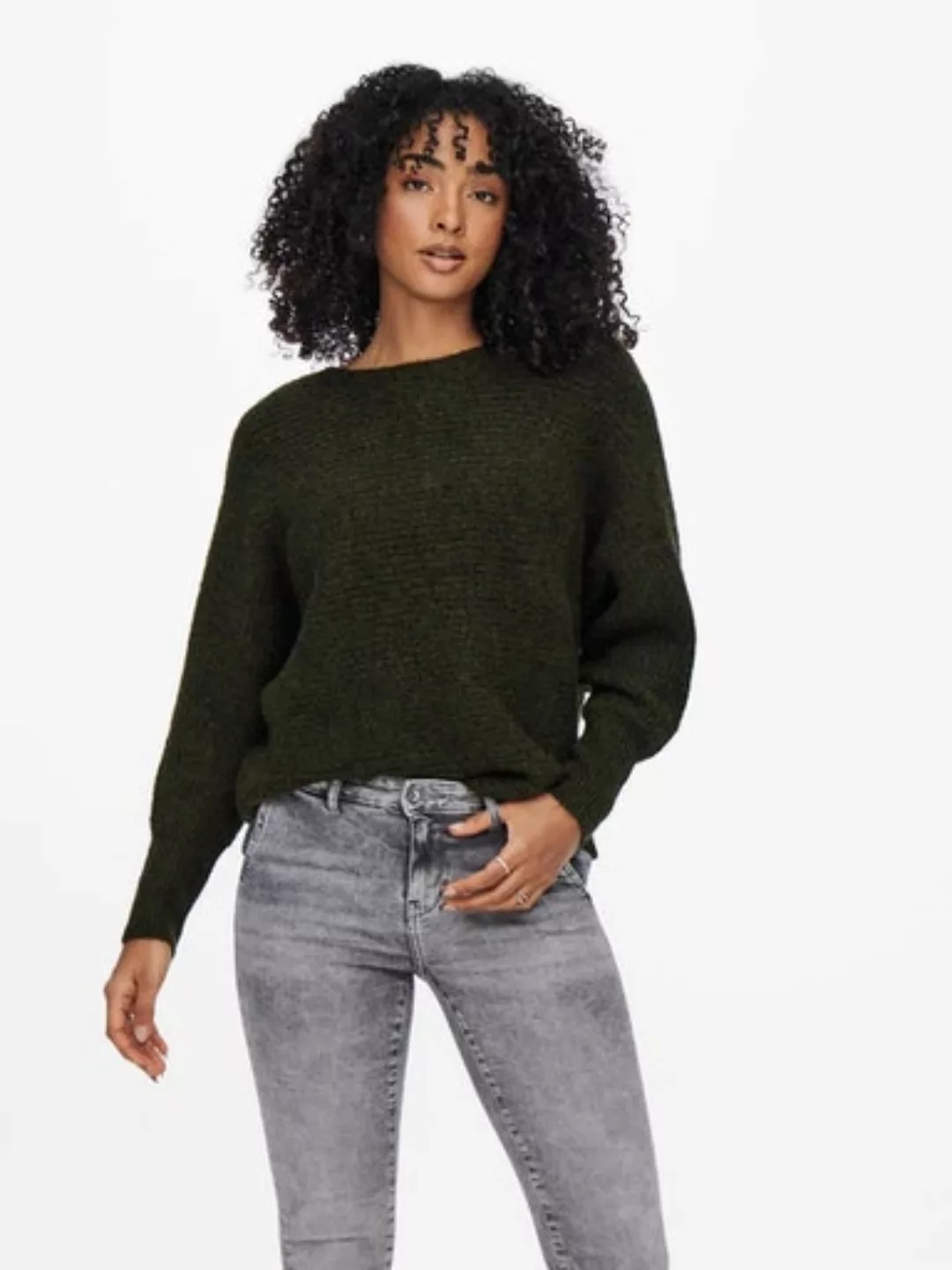 Only Daniella U-boot-ausschnitt Sweater XL Major Brown / Detail Melange günstig online kaufen