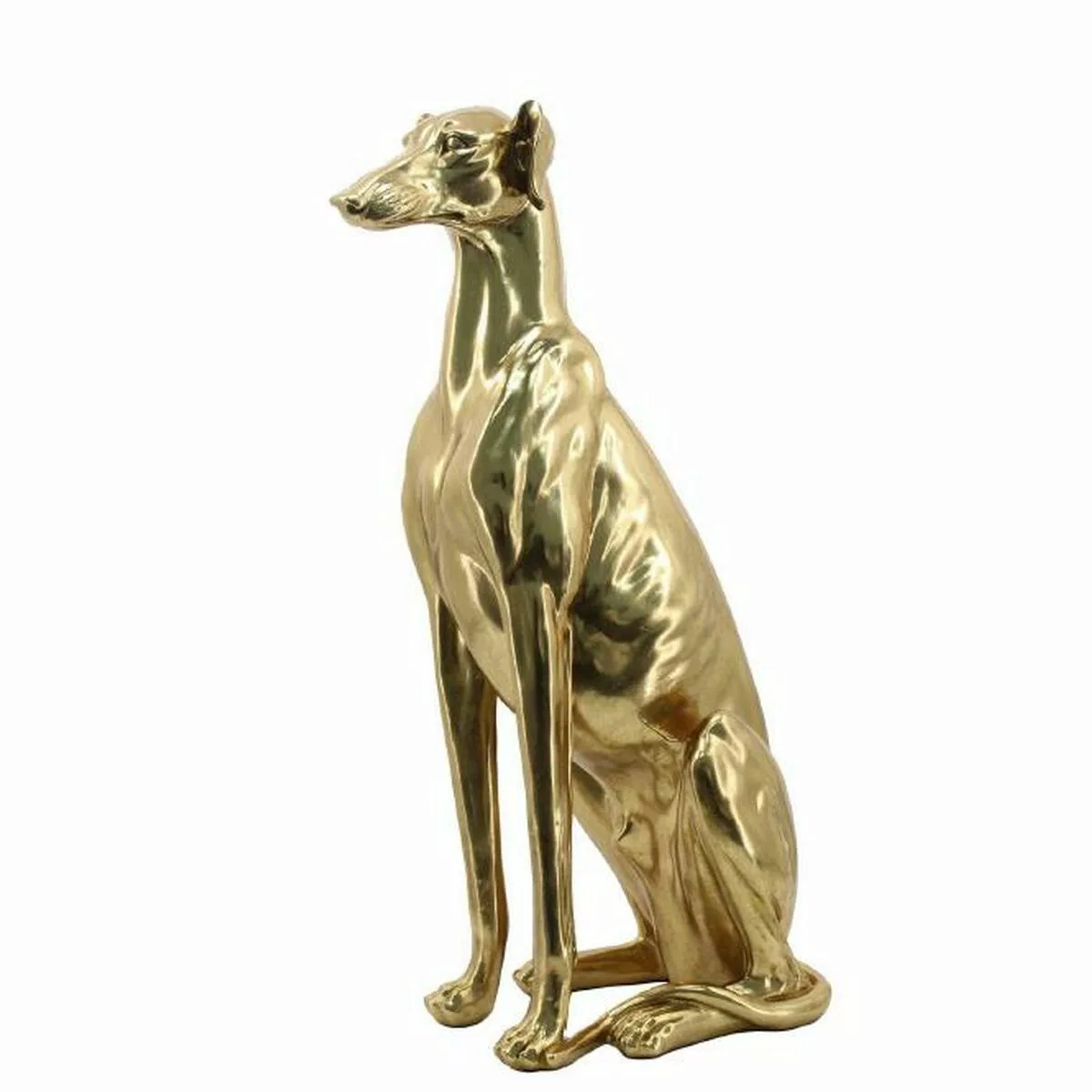 Deko-figur Dkd Home Decor Golden Harz Hund (42,5 X 25,5 X 78 Cm) günstig online kaufen