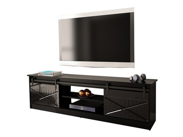 MIRJAN24 TV-Schrank Granero 200 (mit 2 Schiebetüren) 200x35x57 cm günstig online kaufen