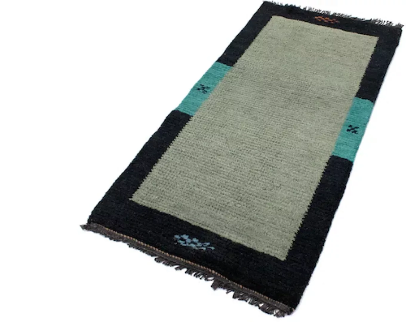 morgenland Wollteppich »Nepal Teppich handgeknüpft graü«, rechteckig, handg günstig online kaufen