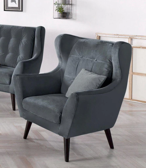 andas Ohrensessel »Hemmink, Sessel, Loungesessel«, mit Knopfheftung günstig online kaufen