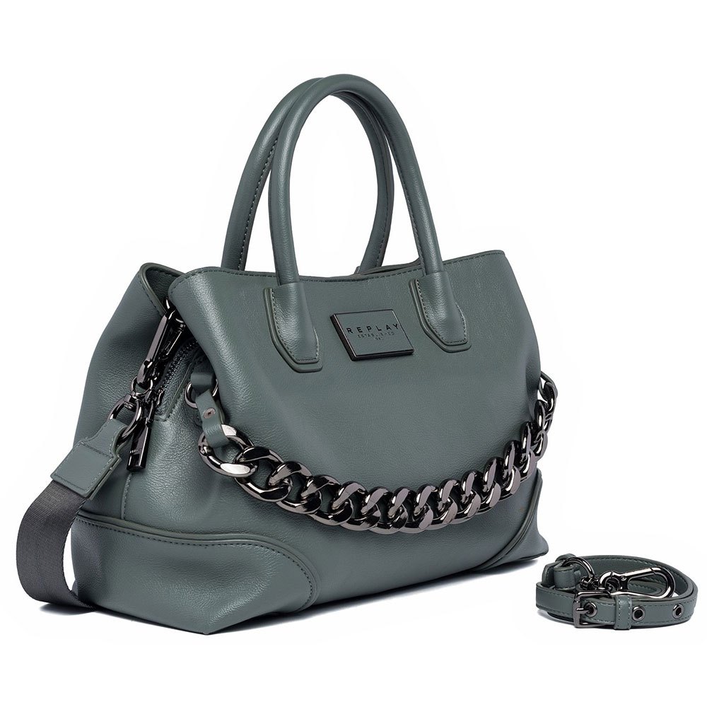 Replay Fw3229.000.a0437 Ledertasche One Size Dark Sage günstig online kaufen