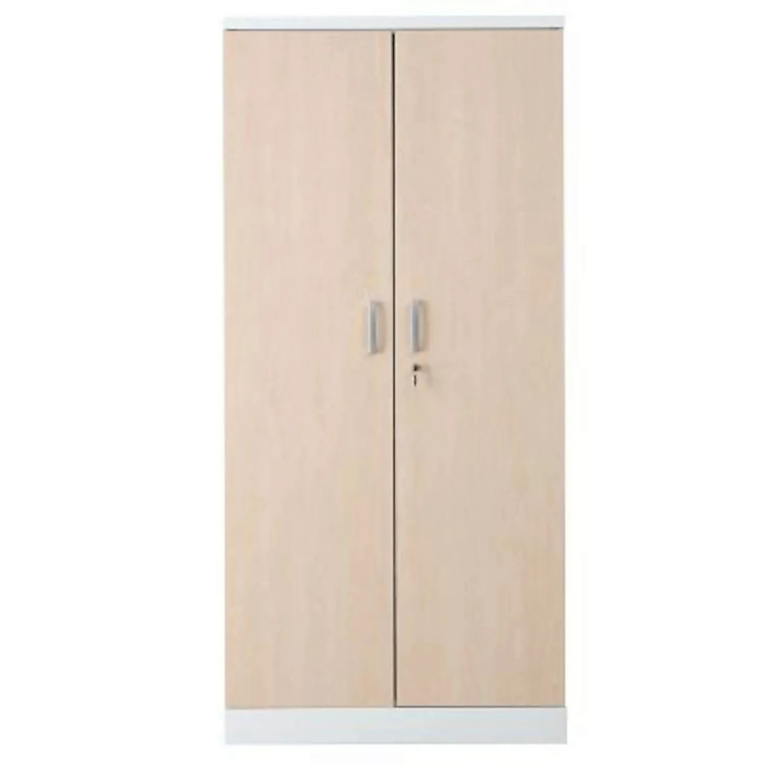 PROREGAL Aktenschrank Beetle 4 Fachböden HxBxT 195 x 92 x 42 cm Weiß & Ahor günstig online kaufen