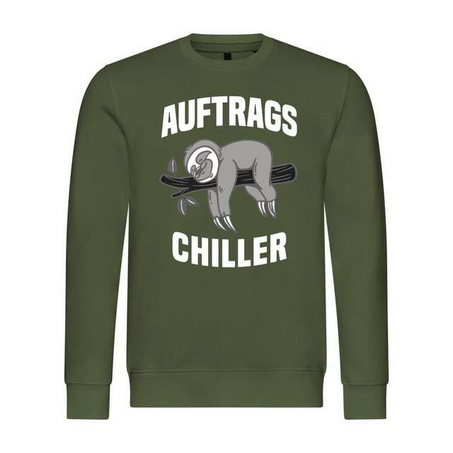 deinshirt Rundhalspullover Herren Sweatshirt Auftrags Chiller Faultier Mit günstig online kaufen