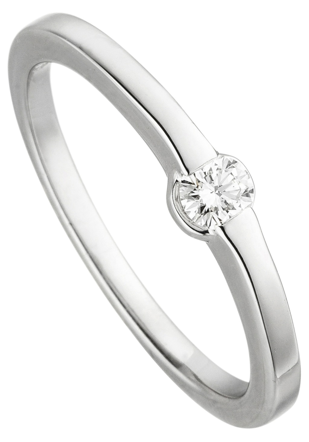 JOBO Fingerring "Ring mit Diamant 0,15 ct.", 585 Weißgold günstig online kaufen
