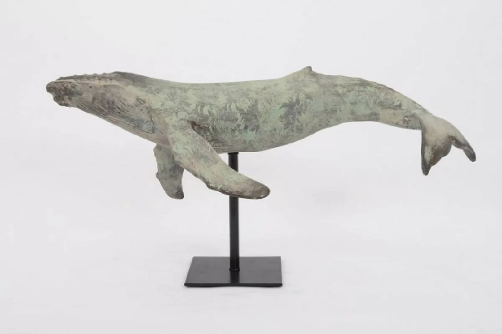 Dekofigur Buckelwal grau, Länge 35,5 cm günstig online kaufen