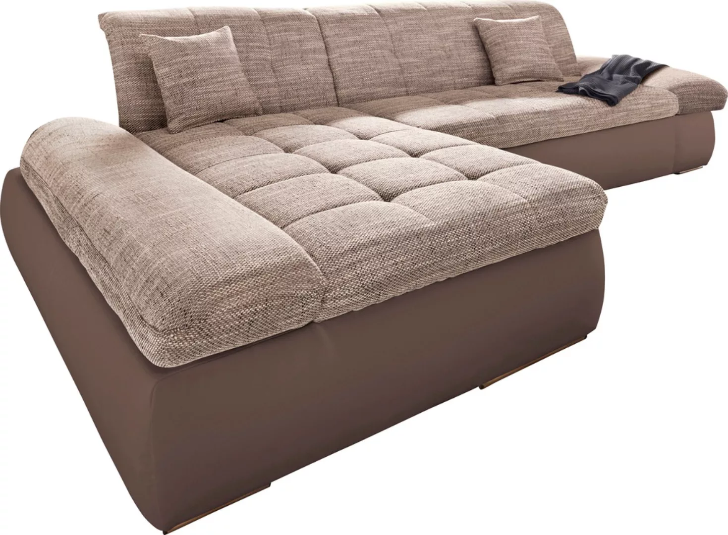 DOMO collection Ecksofa »PB Moric wahlweise mit Bettfunktion + Armteilverst günstig online kaufen