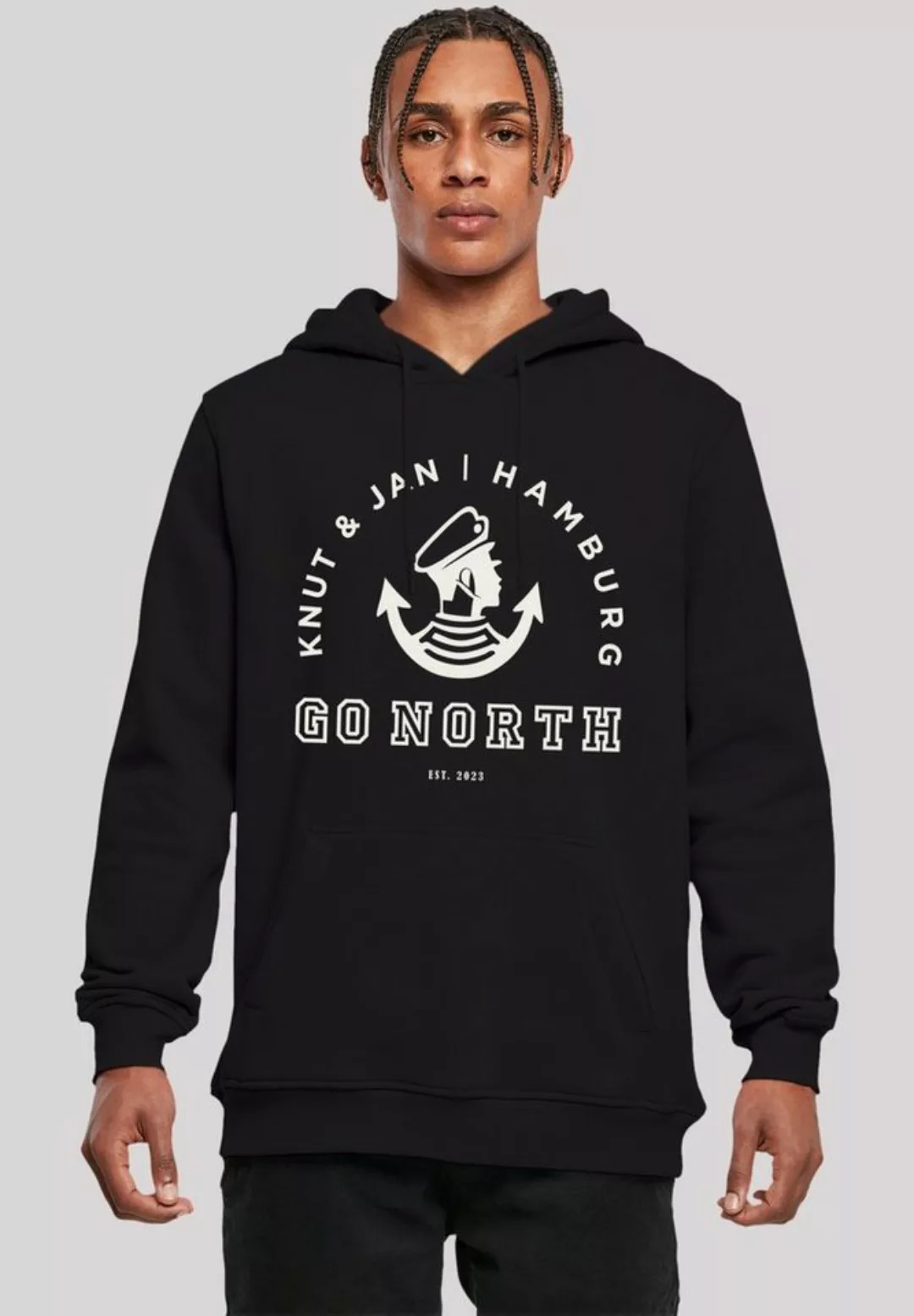 F4NT4STIC Kapuzenpullover "Go North Logo", Print günstig online kaufen