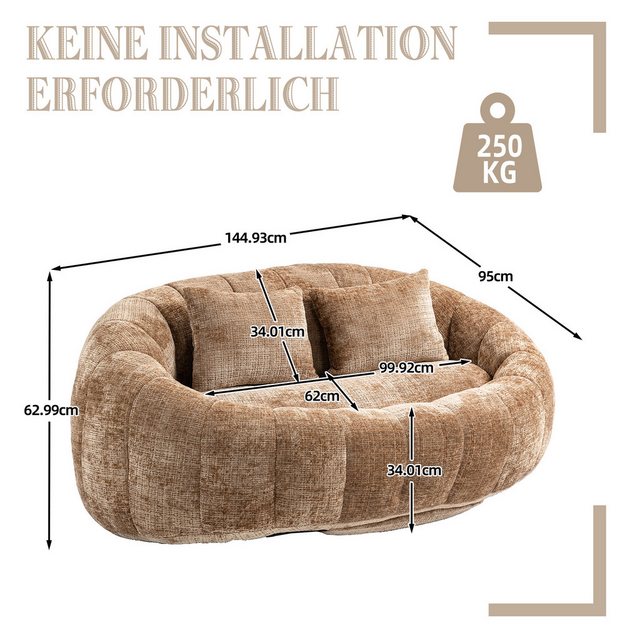 Celya Sofa Bean Bag Sofa Lazy Chair – Langer Rücken,Lazy Sofa,Bequemer Loun günstig online kaufen