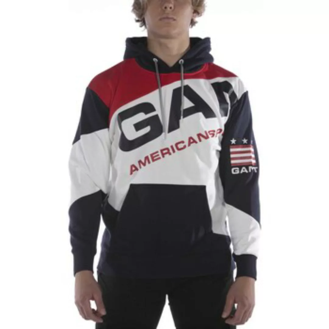 Gant  Fleecepullover D1.  Retro Shield Block Hood günstig online kaufen