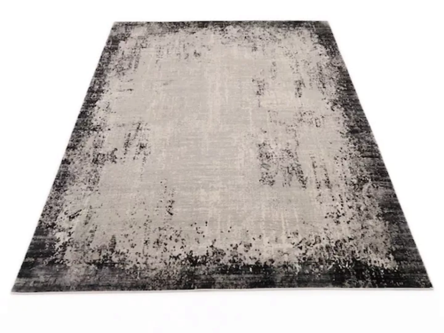 WK WOHNEN Teppich »BORDER«, rechteckig, hochwertiger Viskoseanteil, samtwei günstig online kaufen