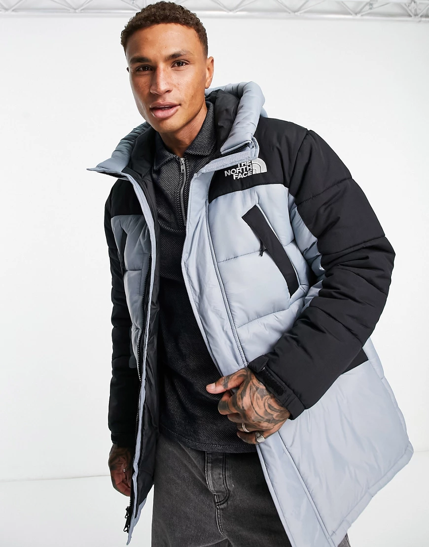 The North Face – Himalayan – Isolierte Parkajacke in Grau günstig online kaufen