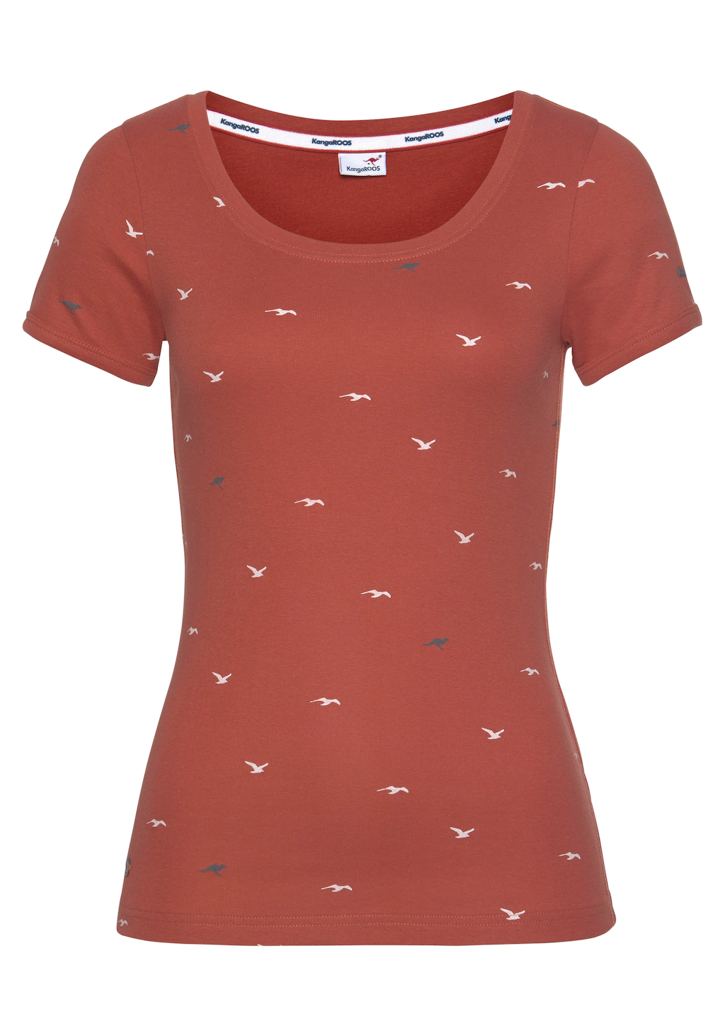 KangaROOS T-Shirt mit Anker, Schiffchen oder Reh-Print günstig online kaufen