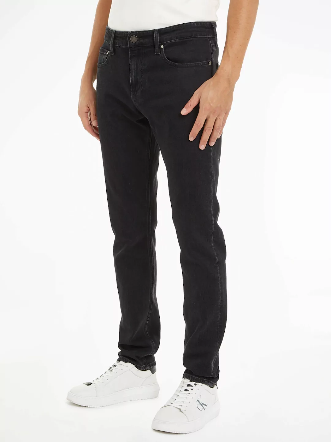 Calvin Klein Slim-fit-Jeans SLIM FIT WASHED BLACK im 5-Pocket-Style günstig online kaufen