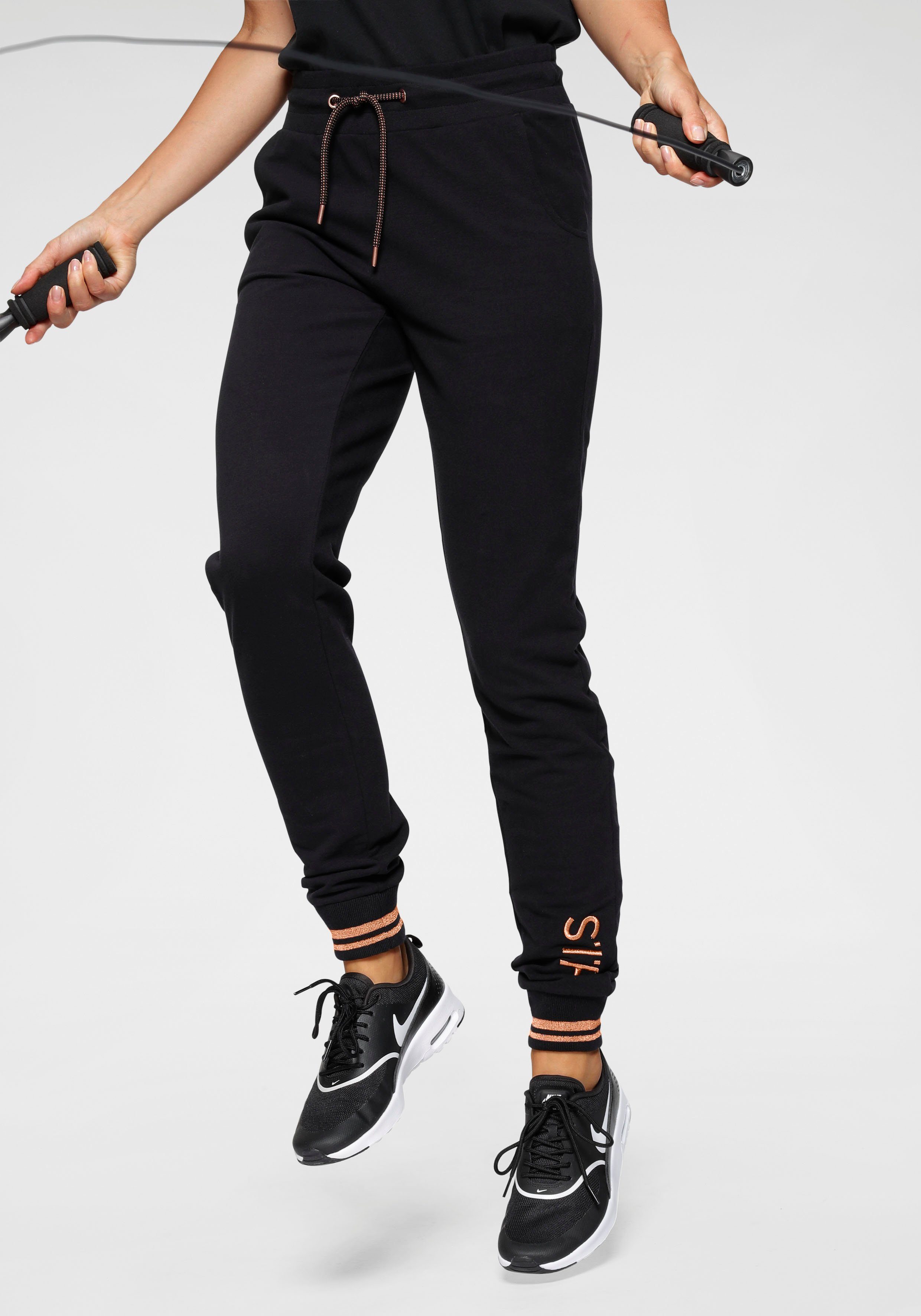 H.I.S Jogginghose, mit metallisch glänzenden Details günstig online kaufen