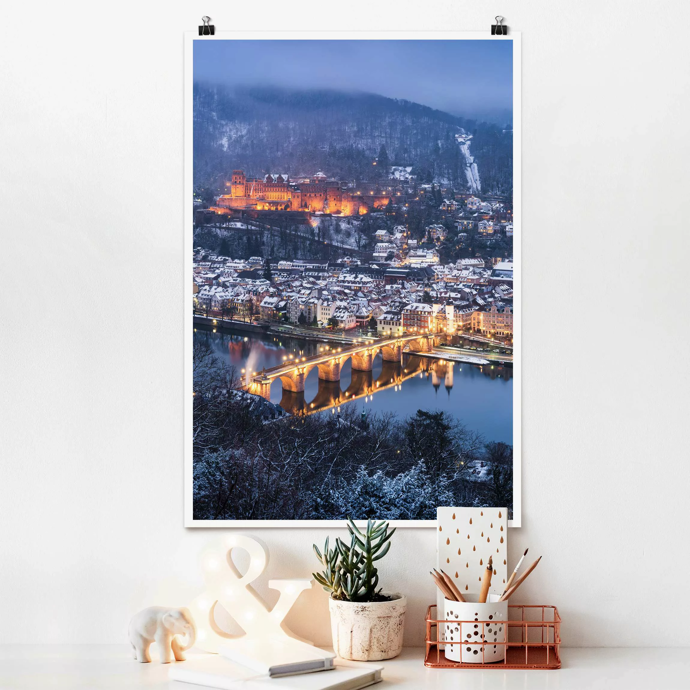 Poster Winterliches Heidelberg günstig online kaufen