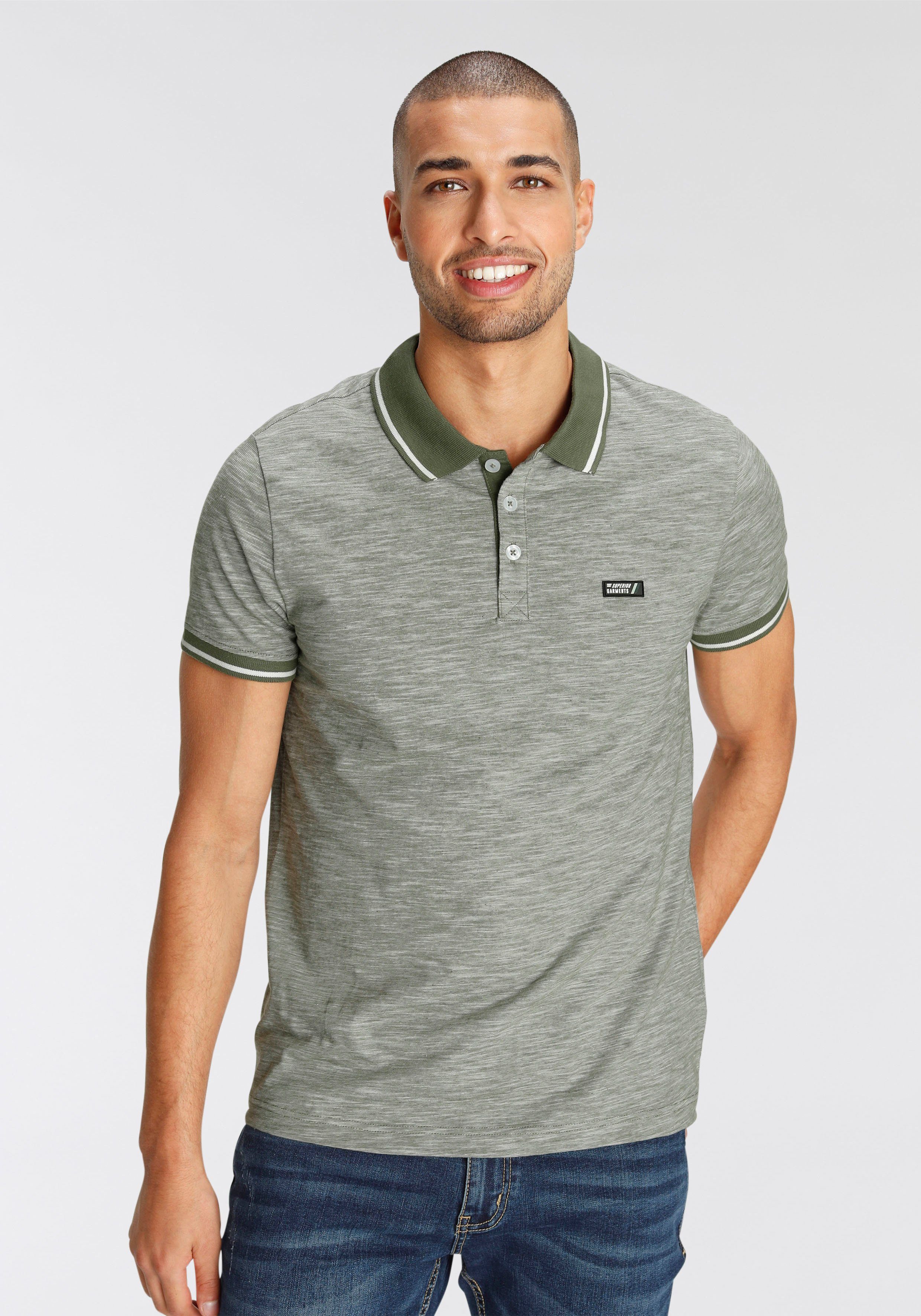 AJC Poloshirt Kurzarm, schmal geschnitten, Polokragen, günstig online kaufen