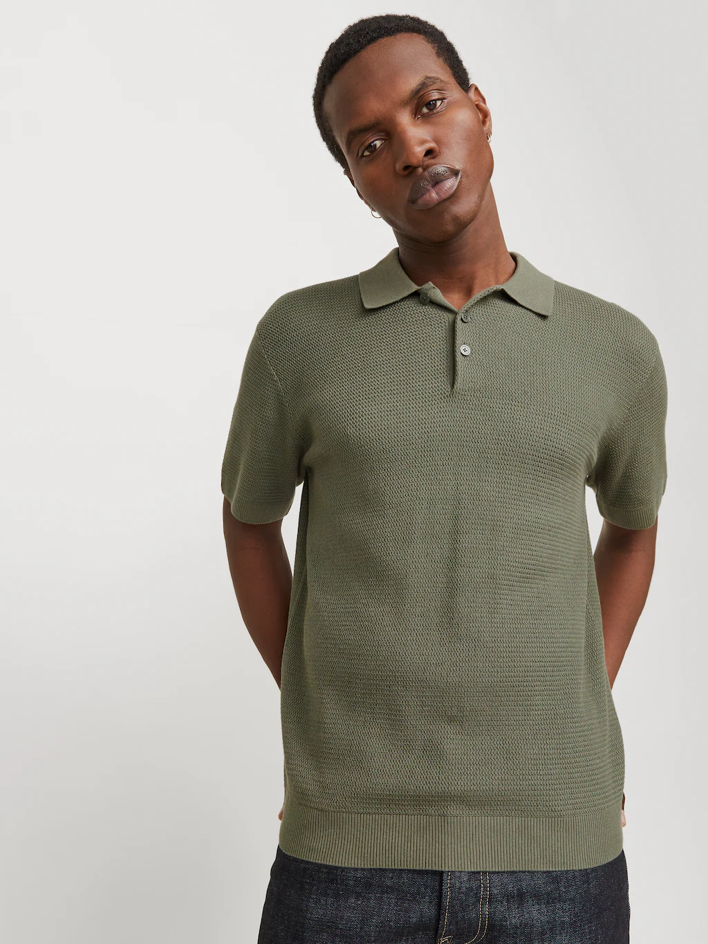 Jack & Jones Polokragenpullover "JPRCCCOOPER KNIT POLO SS SN" günstig online kaufen