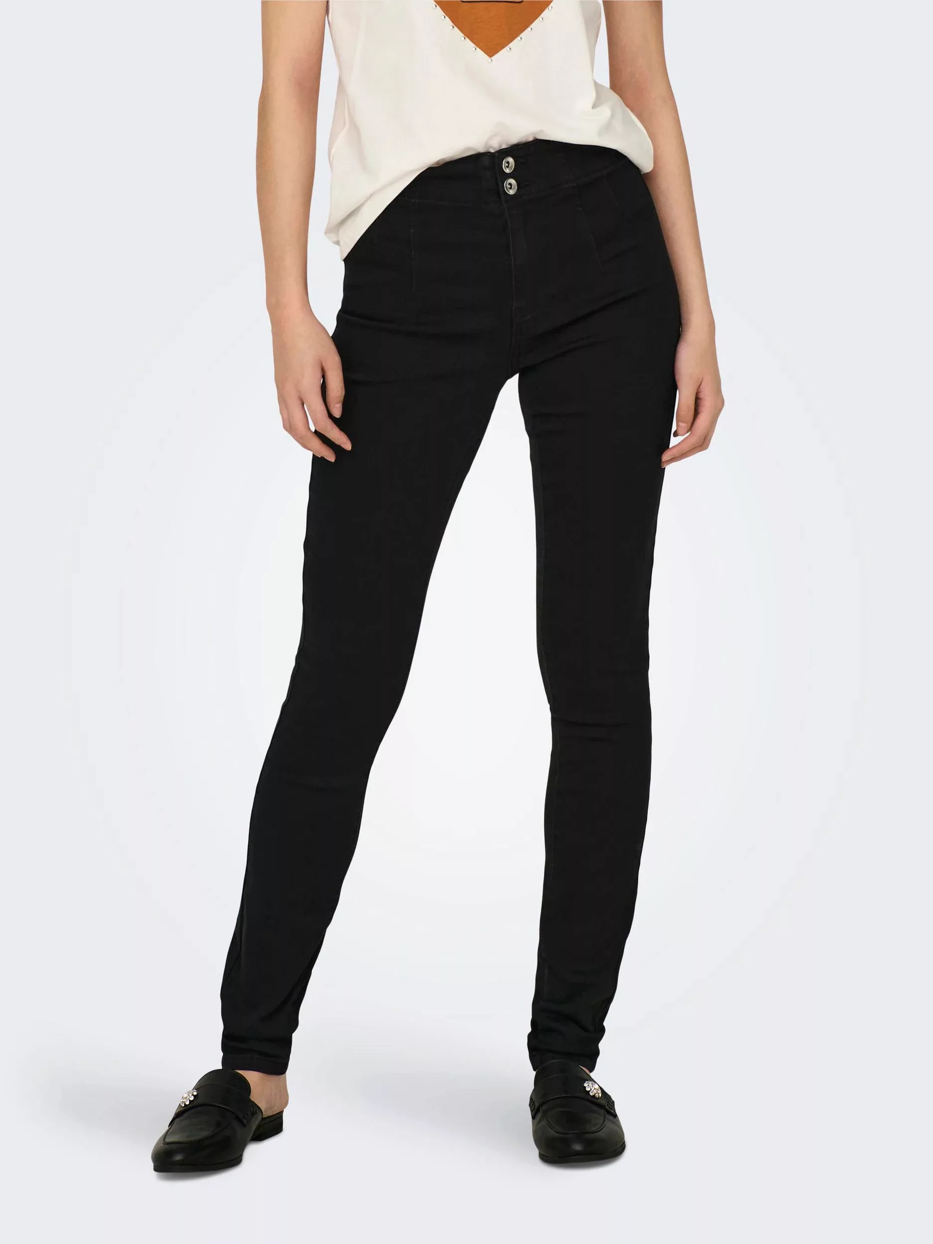 ONLY Skinny-fit-Jeans "ONLWAUW DB HW CORSET SK DNM GUA" günstig online kaufen