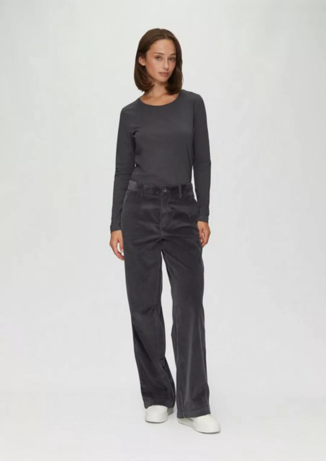 s.Oliver Stoffhose Weiche Cordhose mit Wide Leg günstig online kaufen