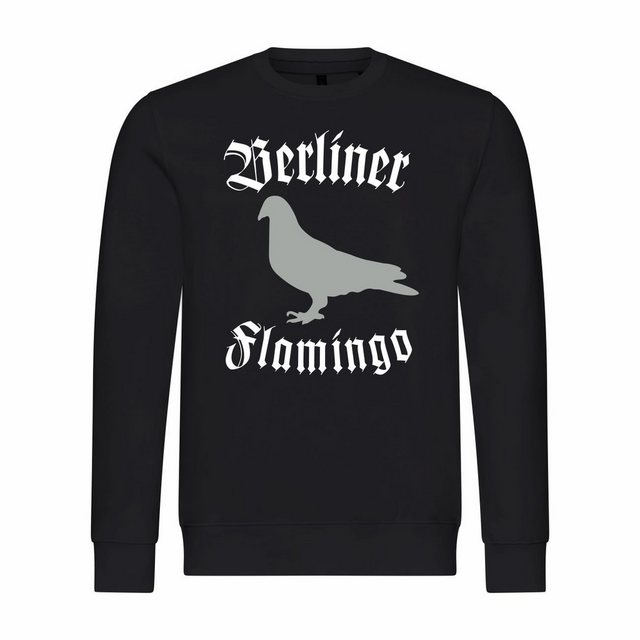 deinshirt Rundhalspullover Herren Sweatshirt Berliner Flamingo Mit Print Mo günstig online kaufen