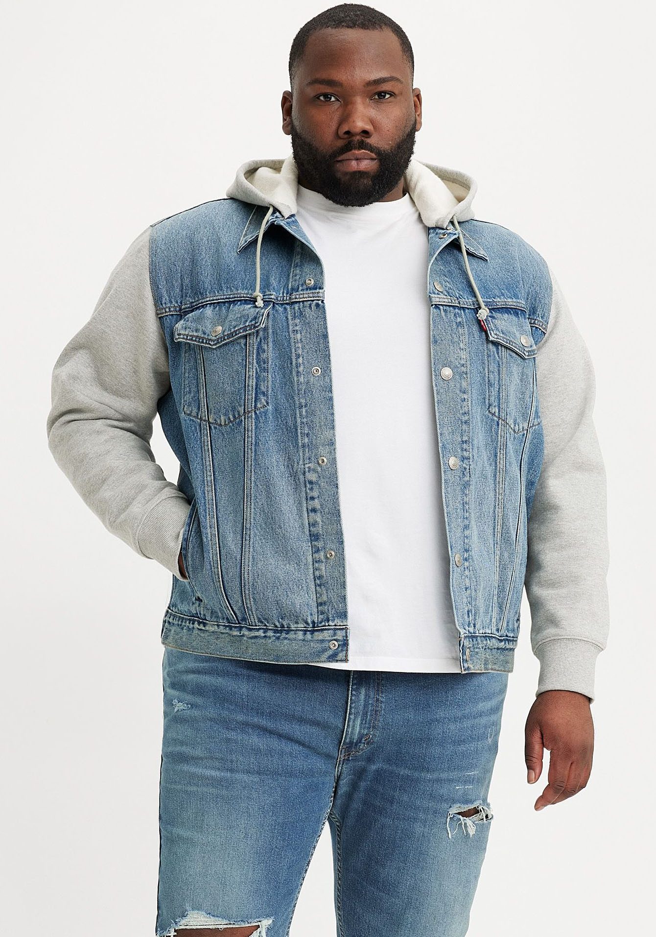 Levi's® Plus Hybridjacke mit Sweat Kapuze günstig online kaufen
