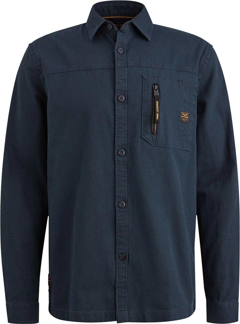 PME Legend Overshirt Mattweave Navy - Größe M günstig online kaufen