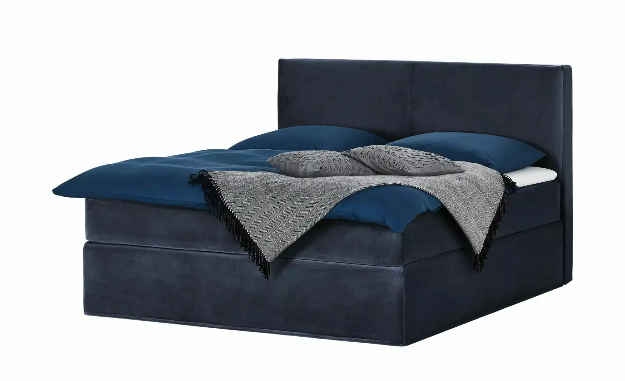 Boxi Boxspringbett 160 x 200 cm  Boxi Classic  ¦ blau ¦ Maße (cm): B: 160 H günstig online kaufen