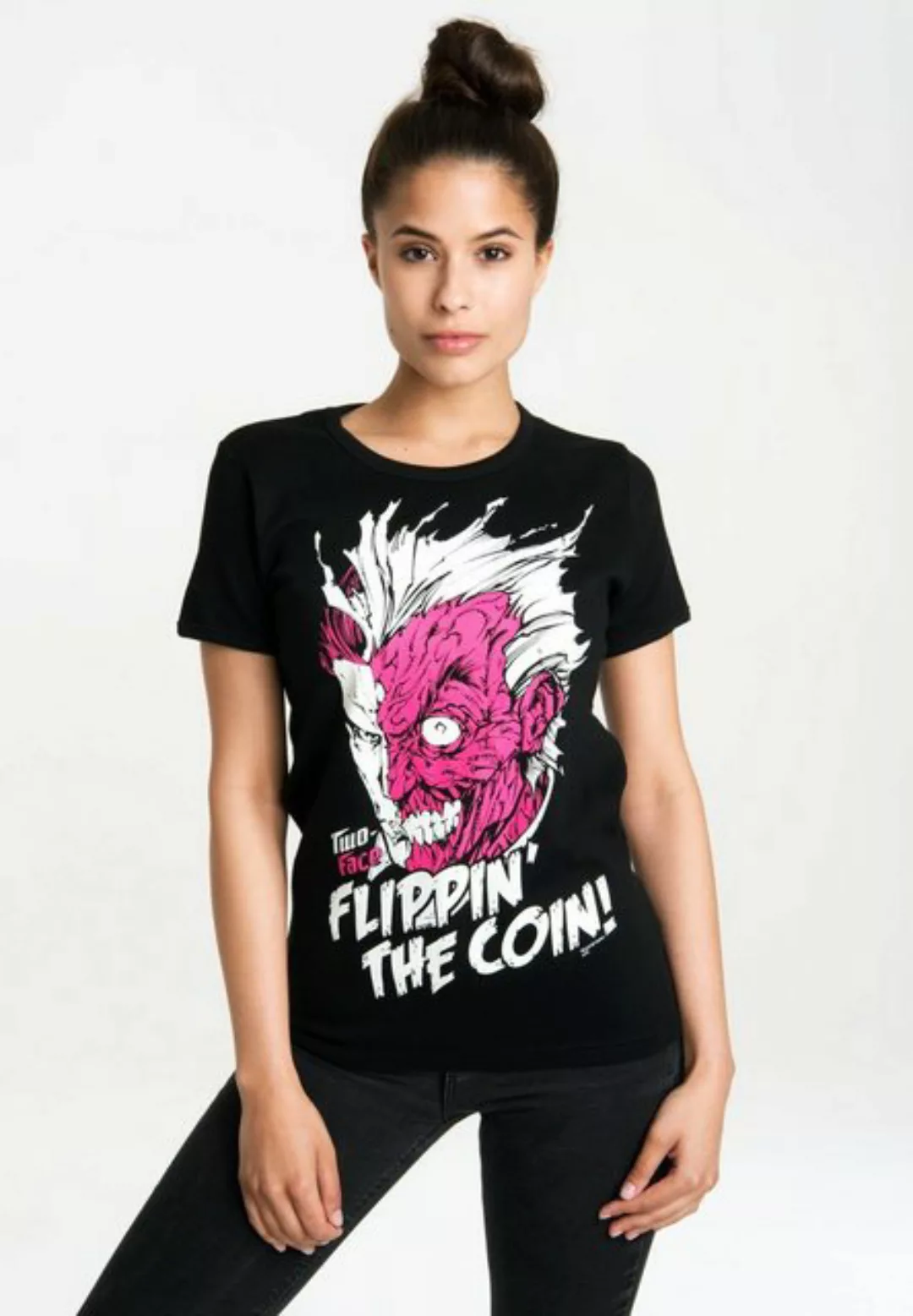 LOGOSHIRT T-Shirt Two-Face – Flippin The Coin mit lizenziertem Originaldesi günstig online kaufen