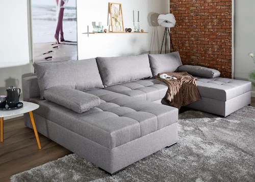 COLLECTION AB Wohnlandschaft "Josy", inkl. Bettfunktion, Bettkasten, mit 3 günstig online kaufen