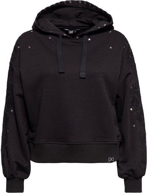 QueenKerosin Kapuzenpullover Rose Face (1-tlg) im Boyfriend Fit günstig online kaufen