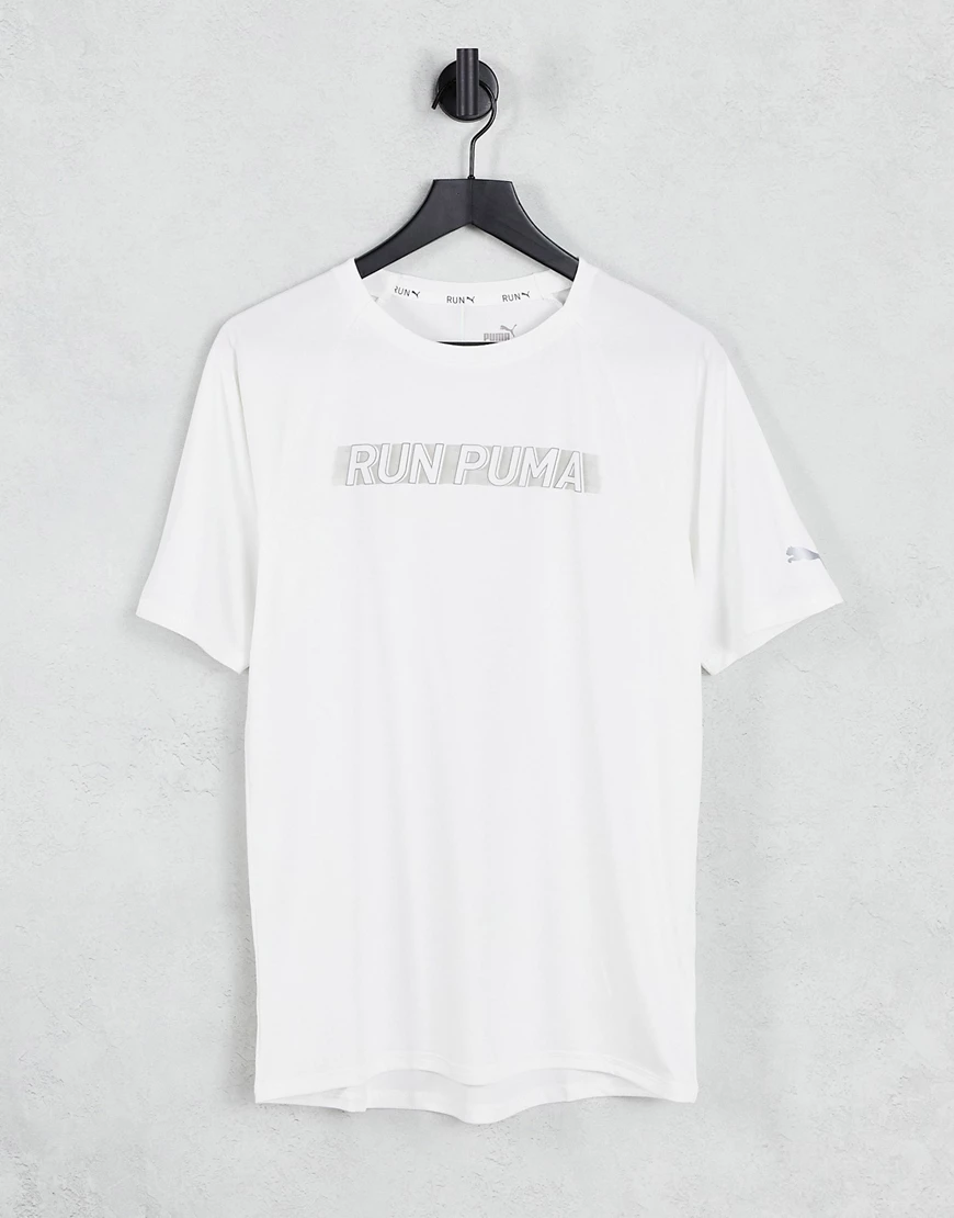 PUMA – Lite Cooladapt – Lauf-T-Shirt in Weiß günstig online kaufen