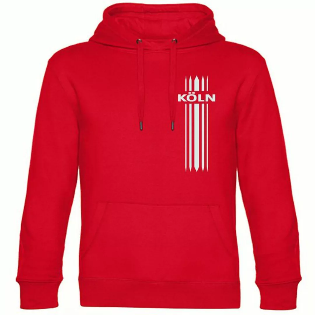 multifanshop Kapuzensweatshirt Köln - Streifen - Pullover günstig online kaufen