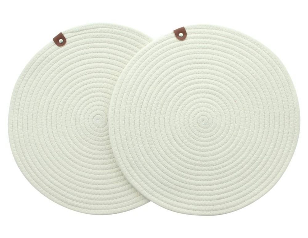 Home-trends24.de Platzset Platzmatte weiß Platzdeckchen Tischset günstig online kaufen