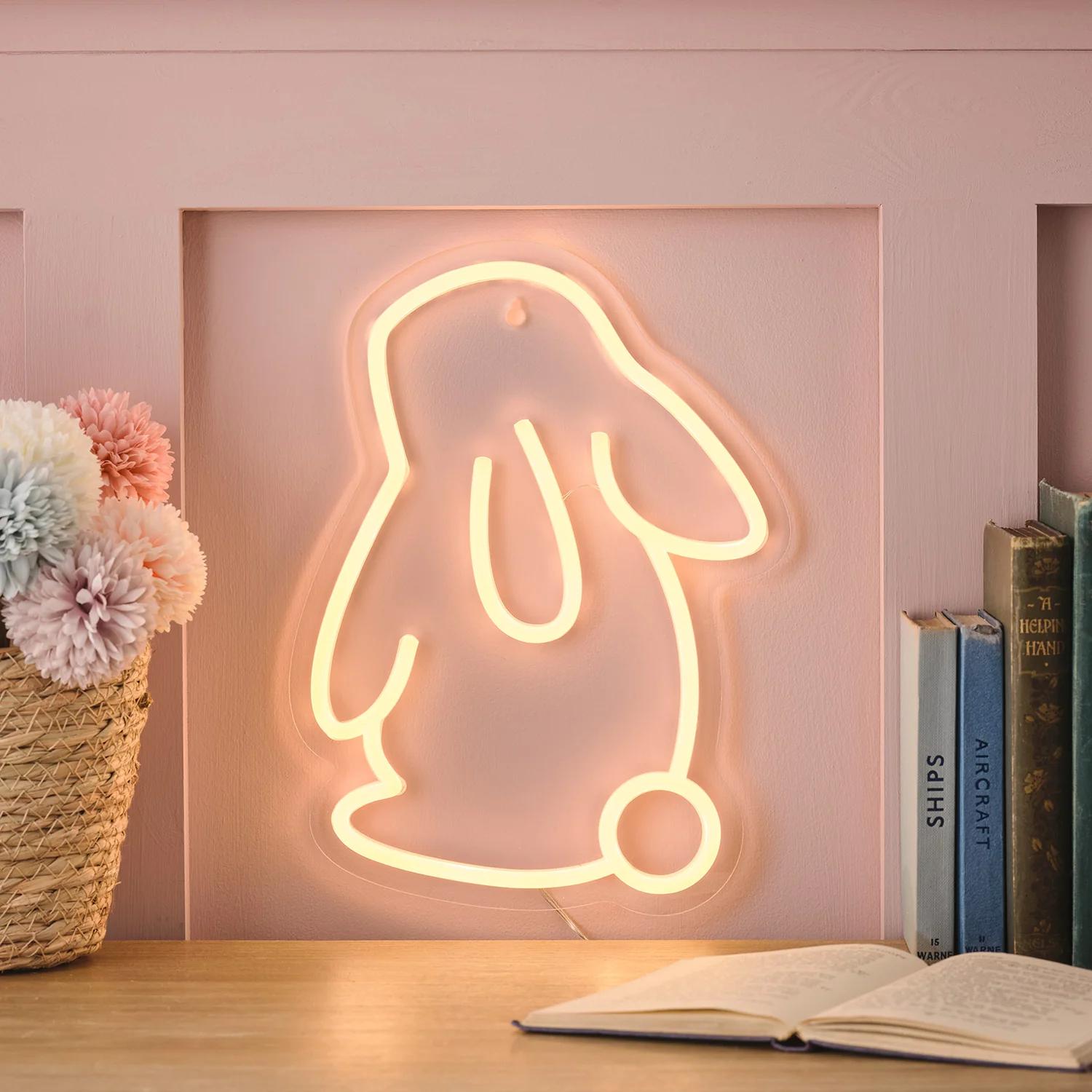 Neon Wandlampe Hase günstig online kaufen