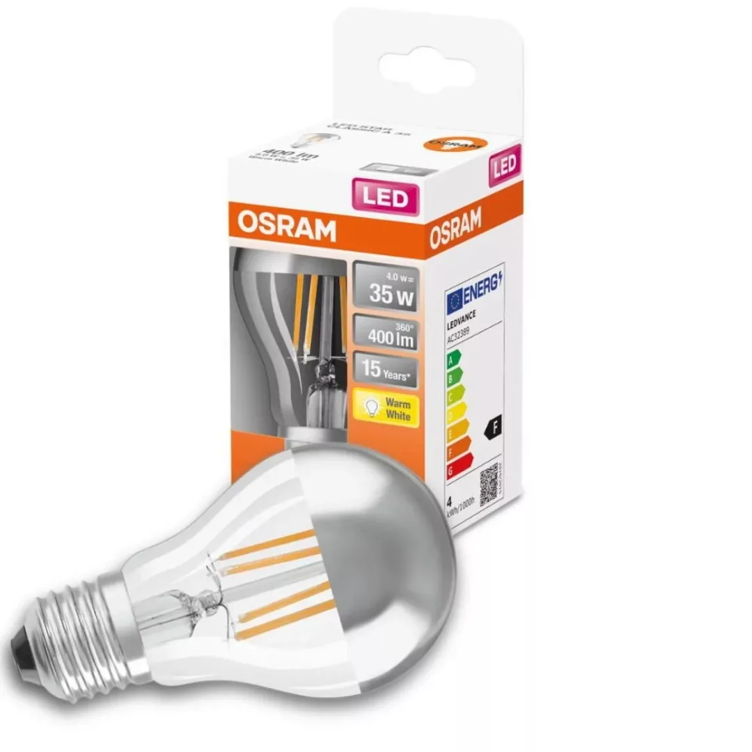 Osram LED Lampe ersetzt 35W E27 Birne - A60 in Transparent 4W 400lm 2700K 4 günstig online kaufen