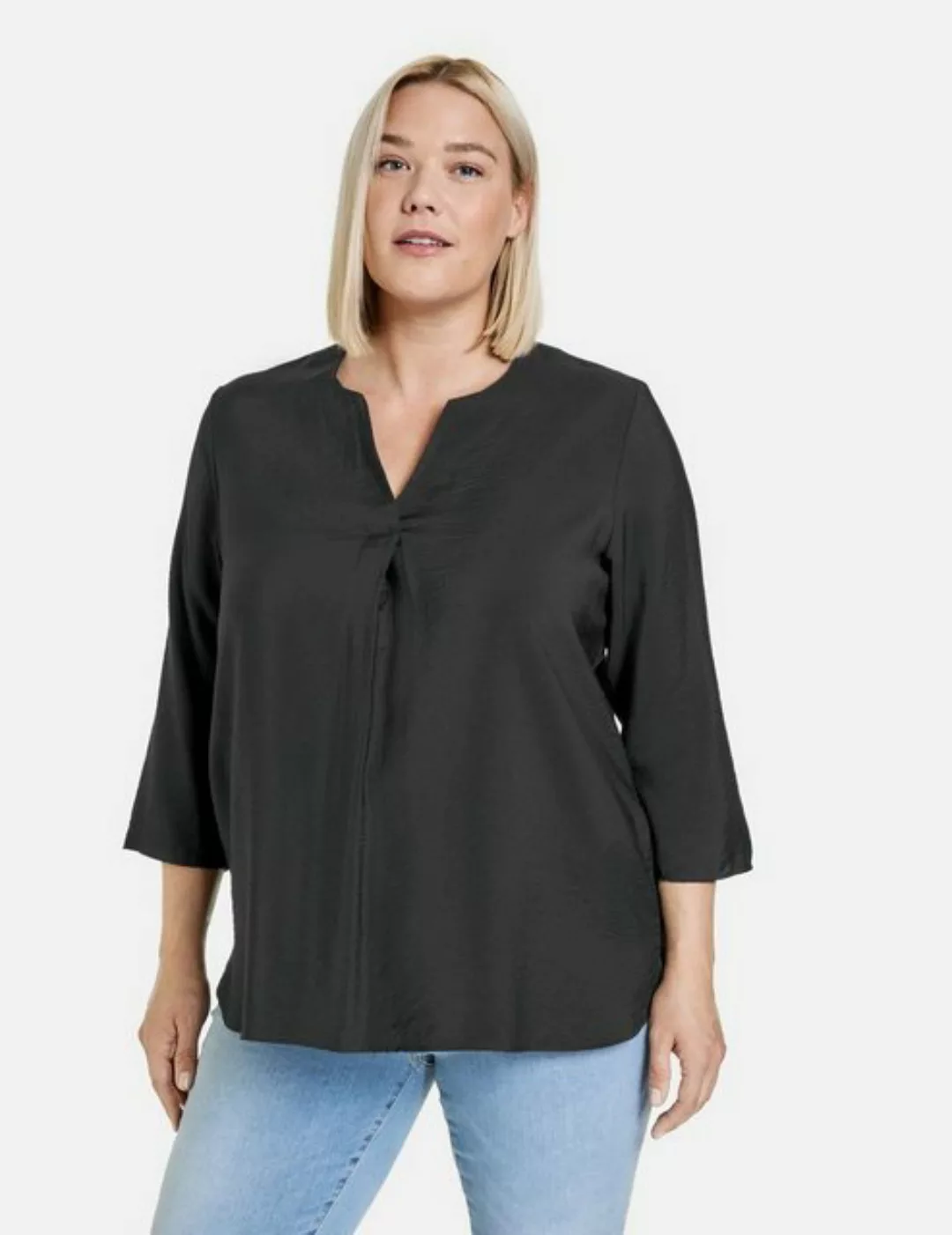 Samoon Klassische Bluse Feine 3/4 Arm Bluse günstig online kaufen