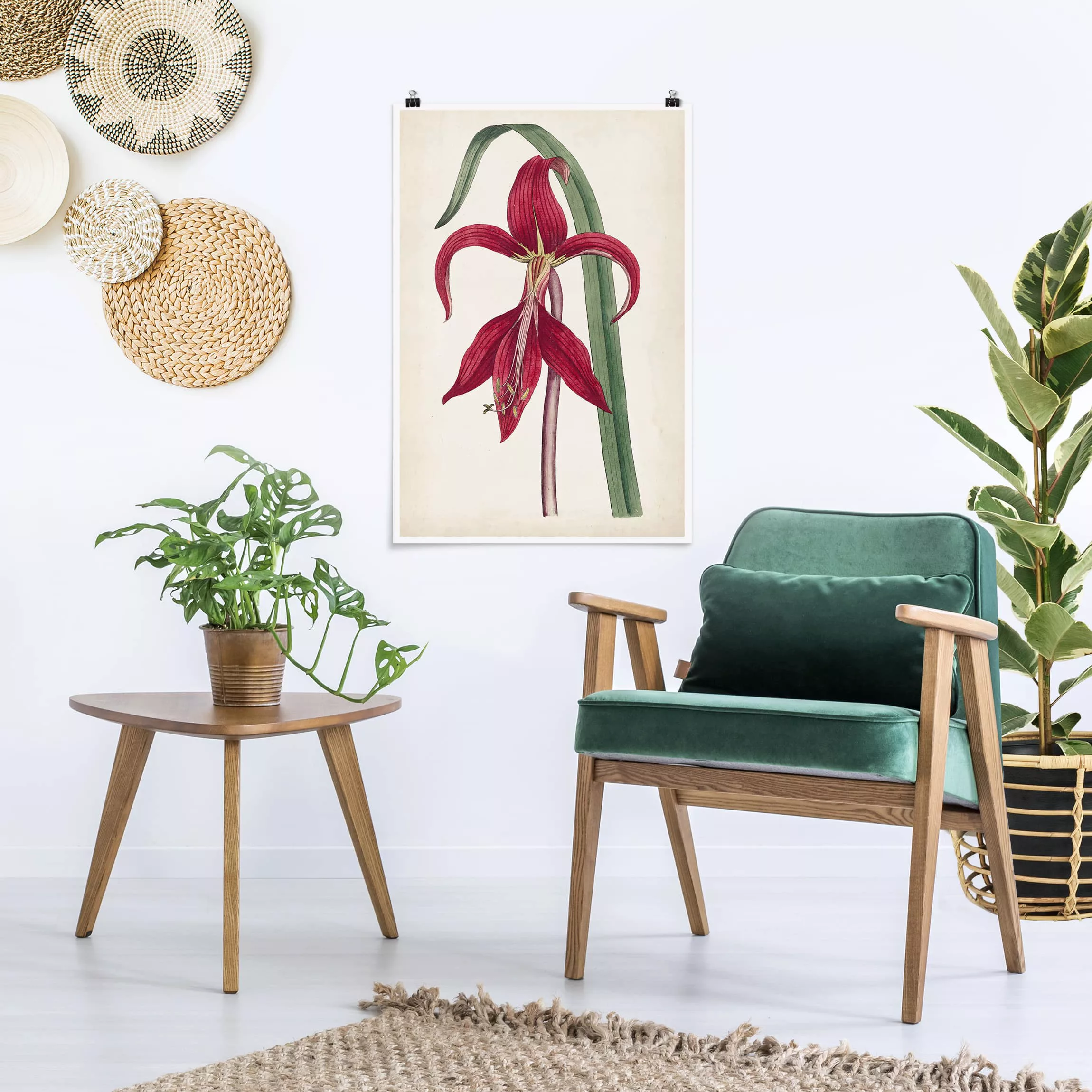 Poster Blumen - Hochformat Gartenschönheit I günstig online kaufen