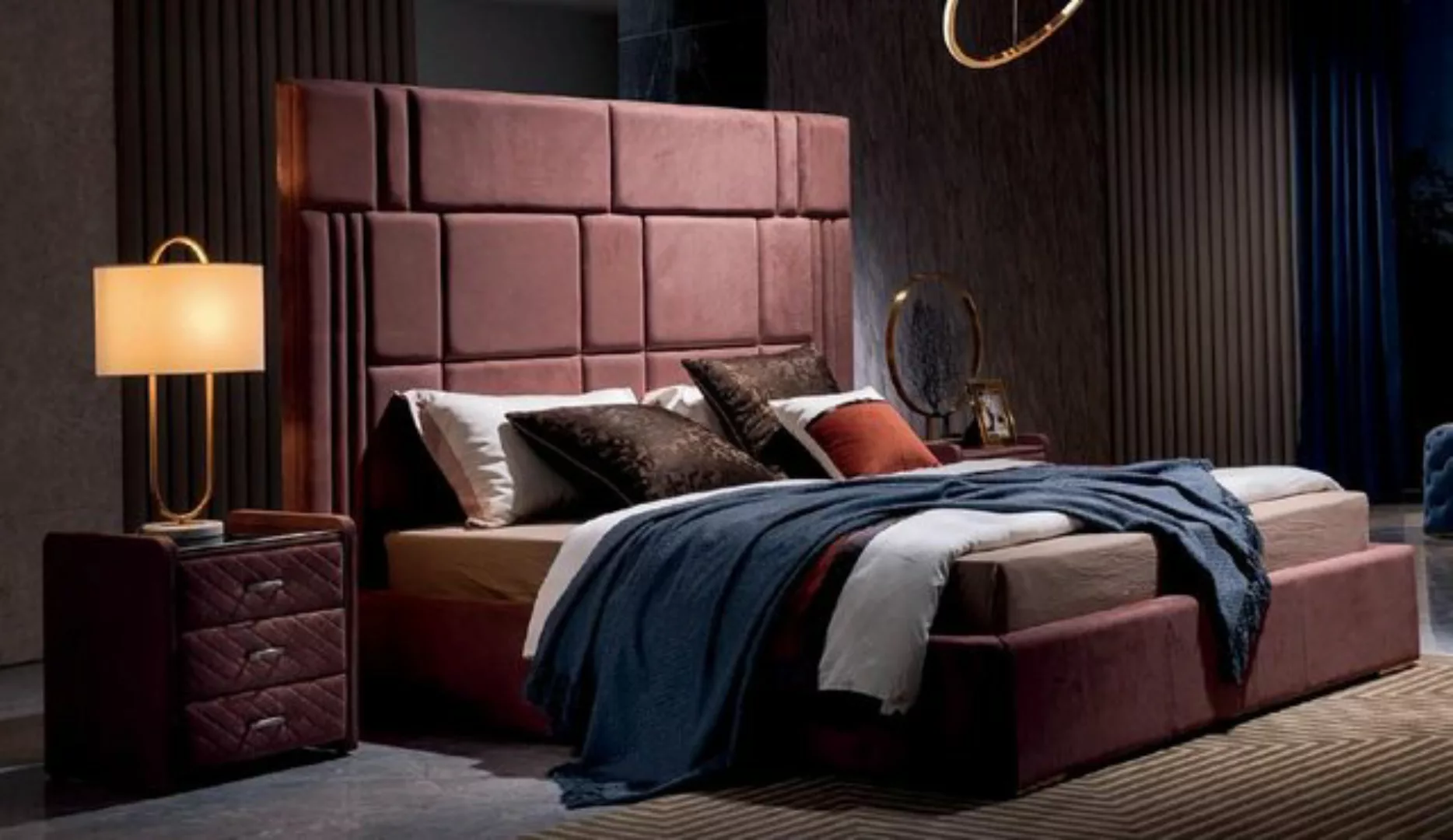 JVmoebel Bett, Bett Klassisch Polster Design Luxus Doppel Hotel Betten Schl günstig online kaufen