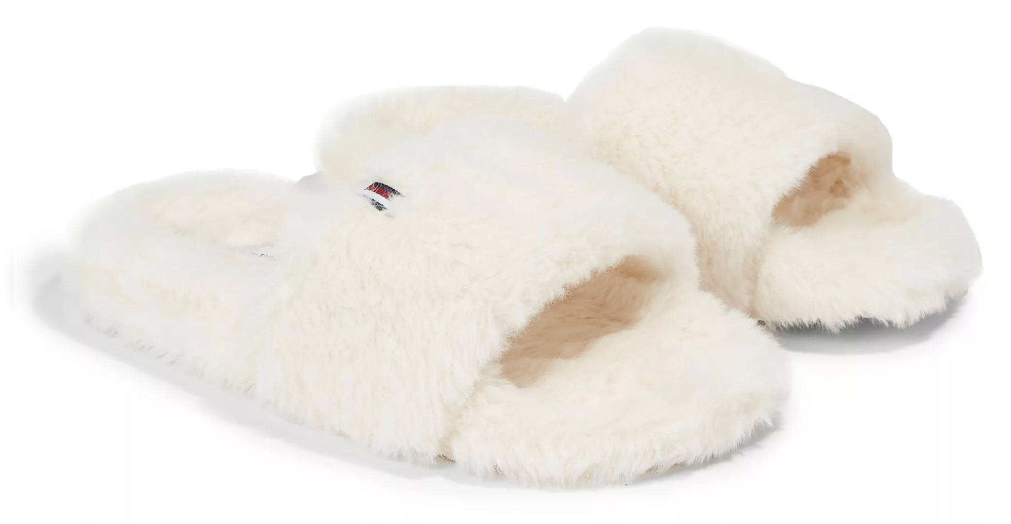 Tommy Hilfiger Plüsch Hausschuhe "FUR HOME SLIPPER SLIDE", zum Wohlfühlen günstig online kaufen