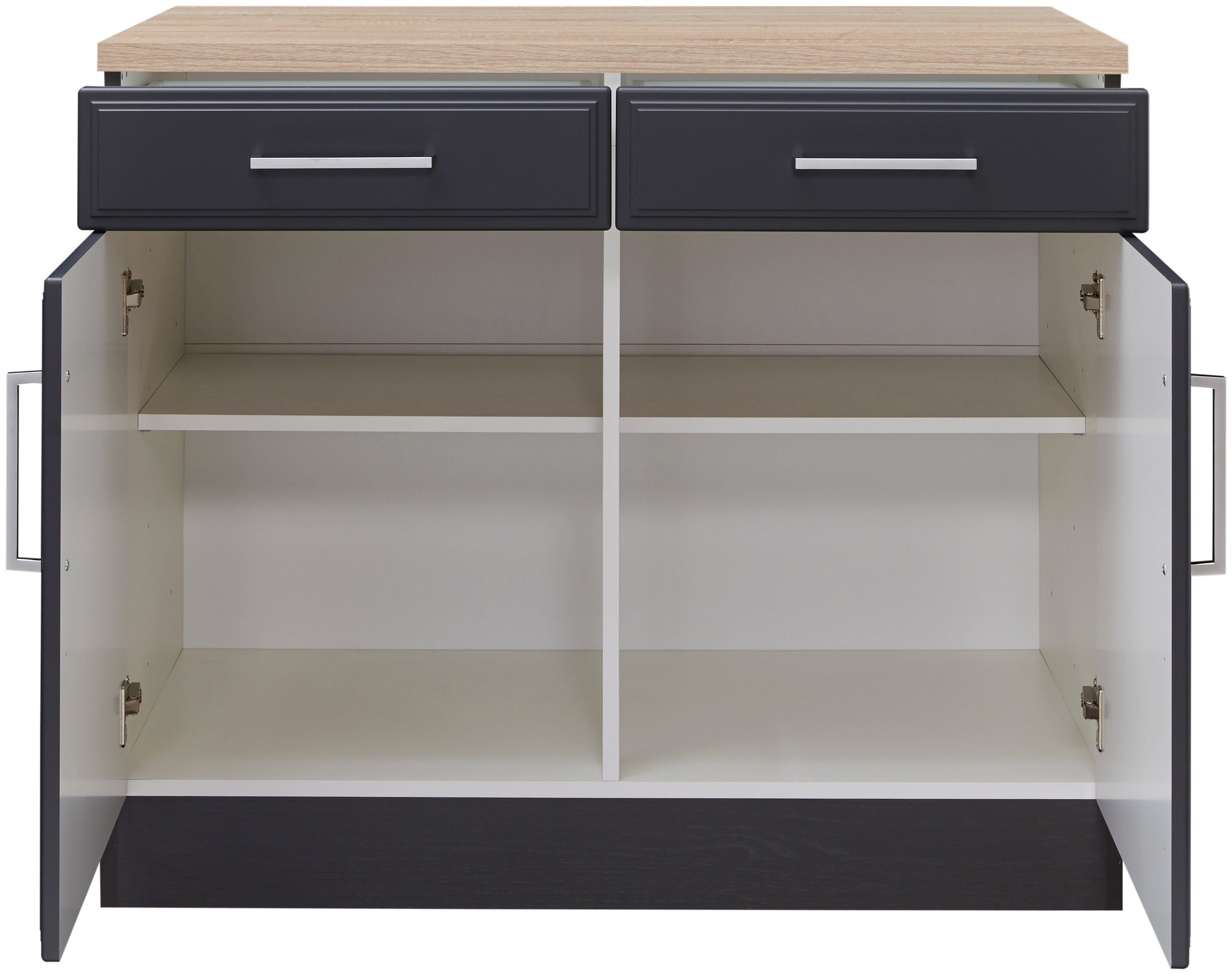 KOCHSTATION Unterschrank "KS-Stockholm", hochwertige MDF-Fronten günstig online kaufen