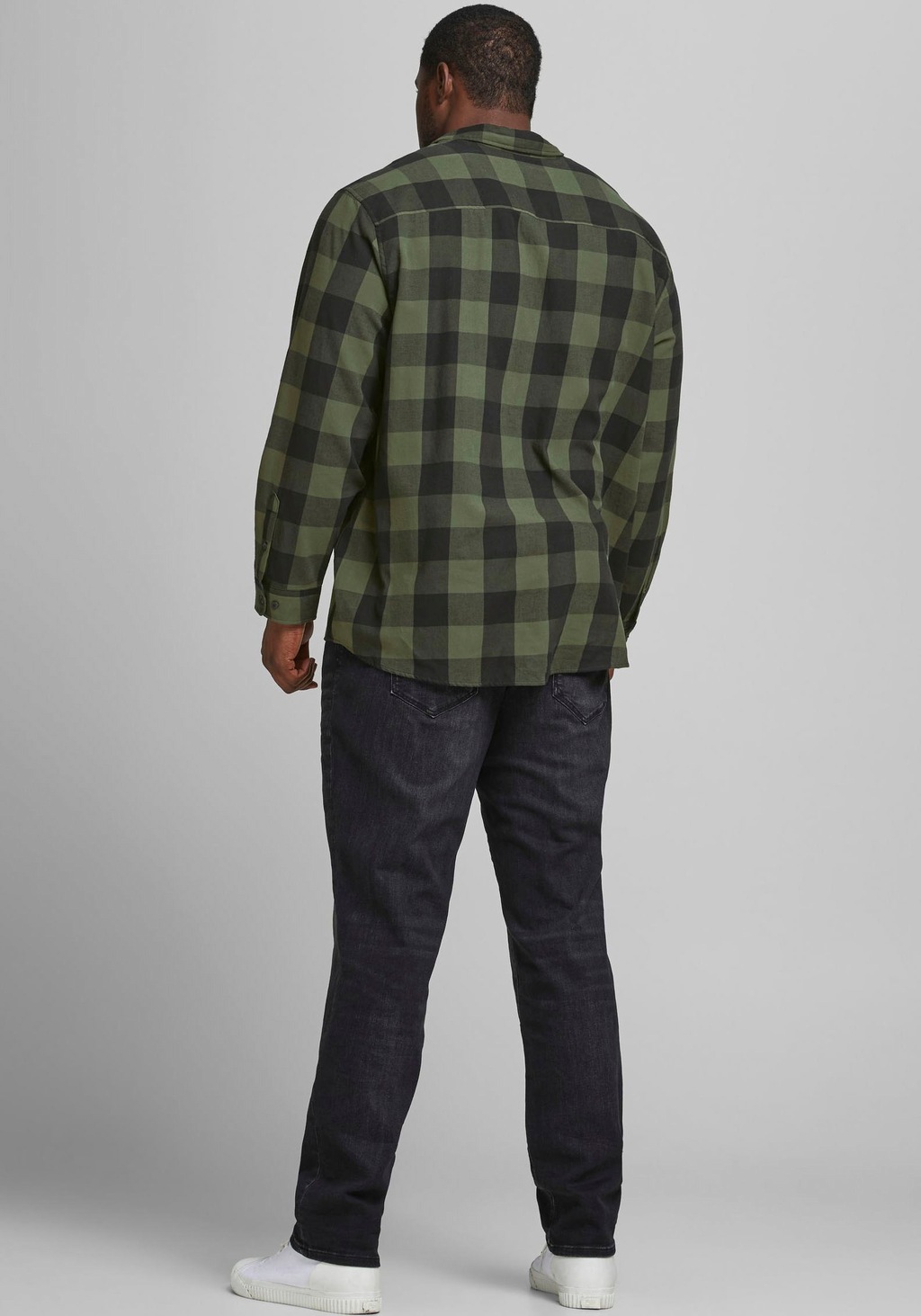 Jack & Jones Herren Freizeit Hemd JJEGINGHAM Comfort Fit Plussize günstig online kaufen