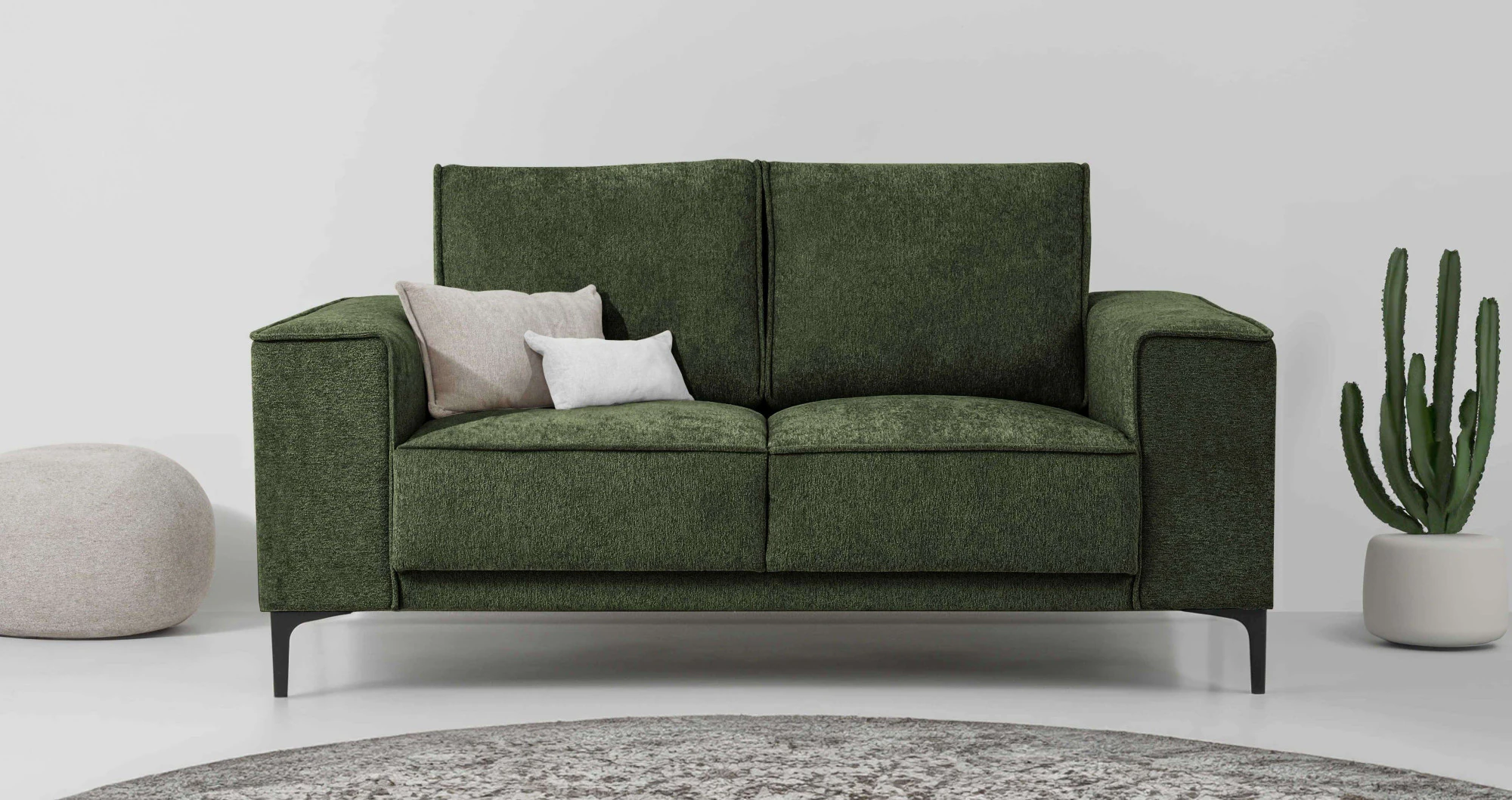 Places of Style 2-Sitzer "Kompaktsofa Oland, Struktur, Flachgewebe, Luxus-M günstig online kaufen