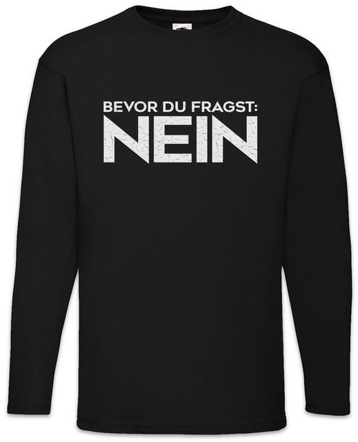 Urban Backwoods Langarmshirt Bevor Du Fragst: Nein Langarm T-Shirt Sturkopf günstig online kaufen