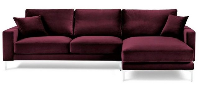 Xlmoebel Ecksofa Bordeaux Rote Eckcouch Design Polster Sofa Sofas Italienis günstig online kaufen