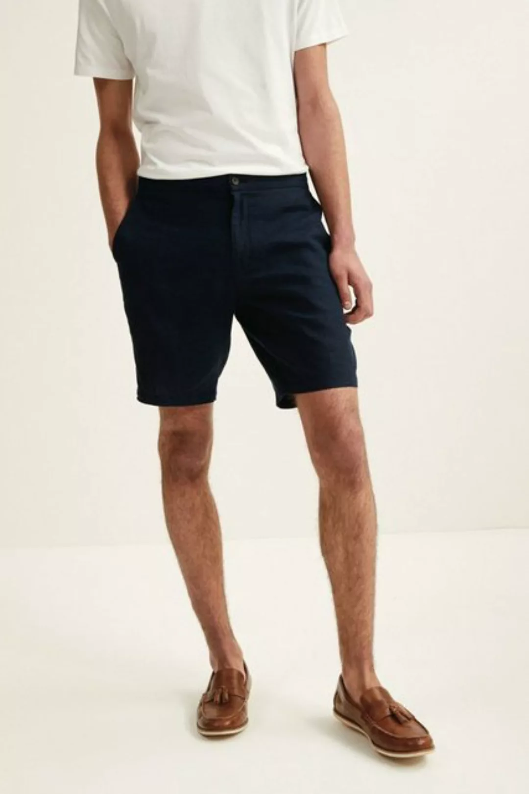 Next Shorts Hose aus Leinengemisch mit Gummibund (1-tlg) günstig online kaufen